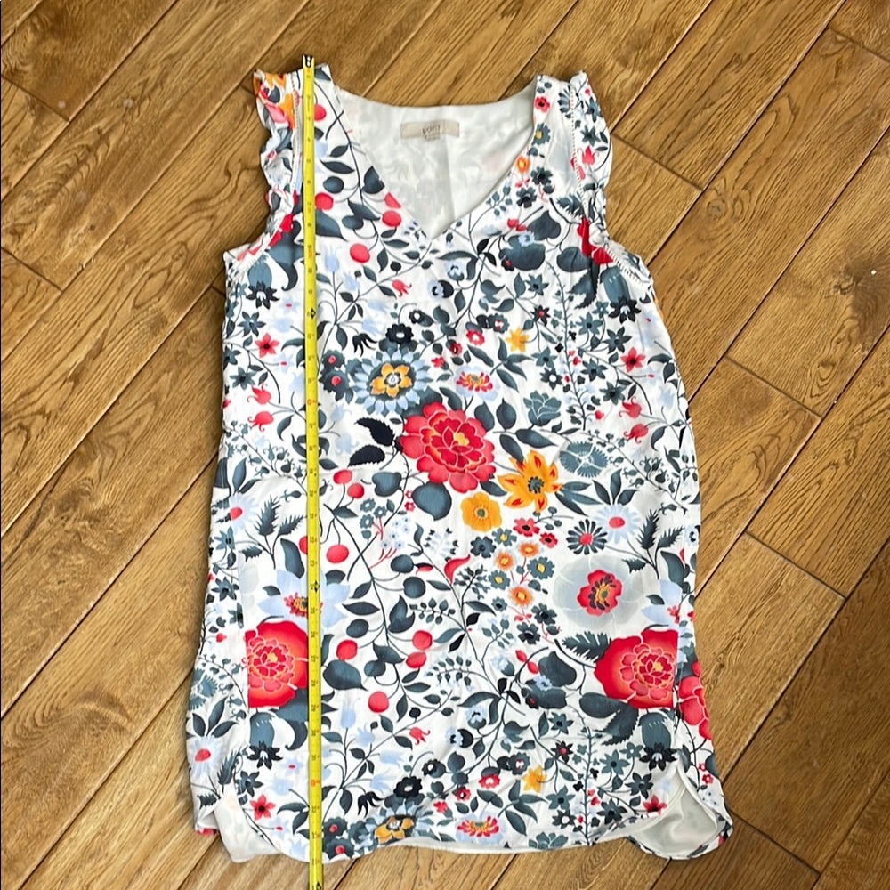 LOFT Floral Sleeveless Dress - Multicolor